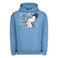 Pigment Pebble Blue how snowflakes are made winter christmas Urban Hoodie - MaliasSmallBusiness