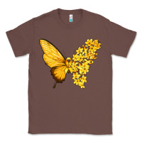 Chestnut flowers and childhood cancer ribbon butterfly Classic Tee - texasbilliewilder