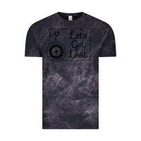 Cloud Black lets get lost Vintage Tee - Unal Design