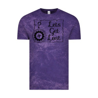 Cloud Purple lets get lost Vintage Tee - Unal Design