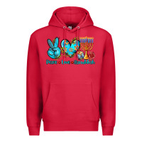 Cardinal peace love hanukkah Premium Hoodie - AdoDesignShop