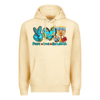 Pina Colada peace love hanukkah Premium Hoodie - AdoDesignShop