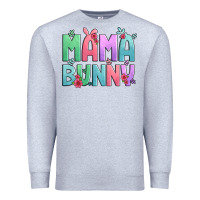 Heather Grey easter floral mama bunny Premium Sweatshirt - Artiststas