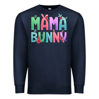 Navy easter floral mama bunny Premium Sweatshirt - Artiststas