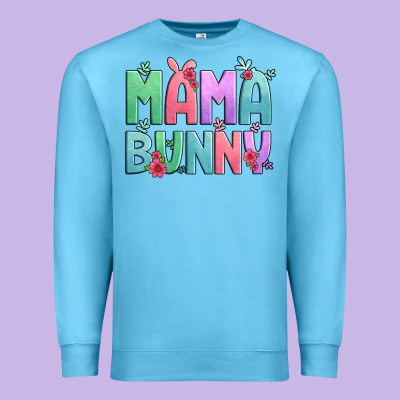 Easter Floral Mama Bunny Premium Sweatshirt Designed By Artiststas