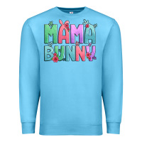 Ocean Blue easter floral mama bunny Premium Sweatshirt - Artiststas