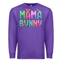Purple easter floral mama bunny Premium Sweatshirt - Artiststas
