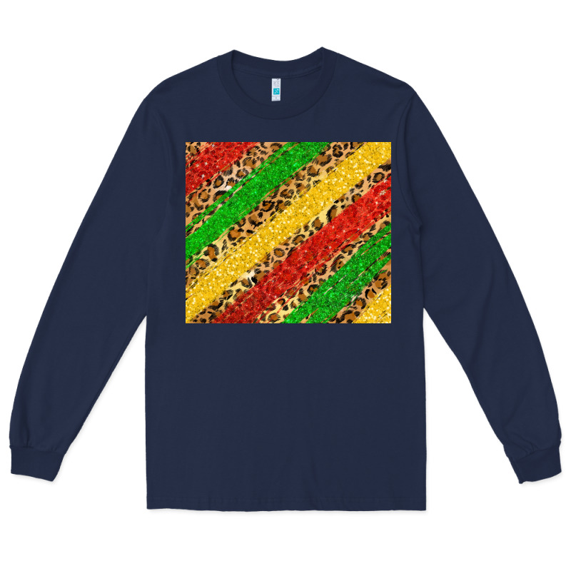 African Colors Leopard Long Sleeve Tee by Zillion Design Studio | Teevron
