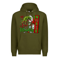 Army Green grinch hand telemetry nurse Premium Hoodie - NancyCooperArtShop