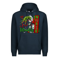 Navy grinch hand telemetry nurse Premium Hoodie - NancyCooperArtShop