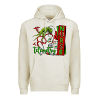 Oatmeal Heather grinch hand telemetry nurse Premium Hoodie - NancyCooperArtShop