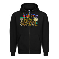 Black happy last day of school Zipper Hoodie - CowhideDigitalArt