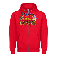 Red happy last day of school Zipper Hoodie - CowhideDigitalArt
