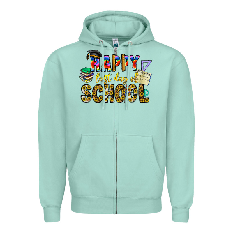 Happy Last Day Of School Zipper Hoodie by CowhideDigitalArt | Teevron