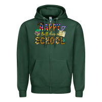 Sports Green happy last day of school Zipper Hoodie - CowhideDigitalArt