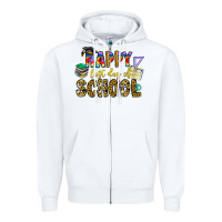 White happy last day of school Zipper Hoodie - CowhideDigitalArt
