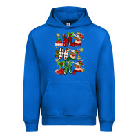 Cobalt ho ho ho reindeer Urban Hoodie - MaliasSmallBusiness