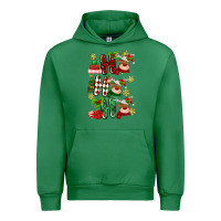 Emerald ho ho ho reindeer Urban Hoodie - MaliasSmallBusiness