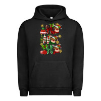 Pigment Black ho ho ho reindeer Urban Hoodie - MaliasSmallBusiness