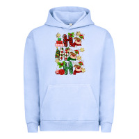 Pigment Grape Ice ho ho ho reindeer Urban Hoodie - MaliasSmallBusiness