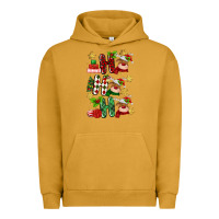Pigment Peanut Butter ho ho ho reindeer Urban Hoodie - MaliasSmallBusiness