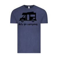 Vintage Denim lets go camping Vintage Tee - Unal Design