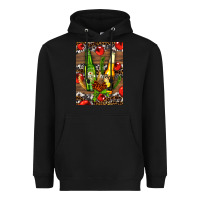 Black beer bottles with wheat and barley Heavyweight Hoodie - AdoDesignShop