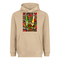 Mushroom beer bottles with wheat and barley Heavyweight Hoodie - AdoDesignShop