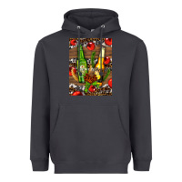 Smoke beer bottles with wheat and barley Heavyweight Hoodie - AdoDesignShop