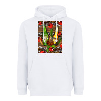 White beer bottles with wheat and barley Heavyweight Hoodie - AdoDesignShop