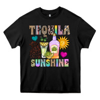 Black Tequila Sunshine Heavy Core Tee - CowhideDigitalArt