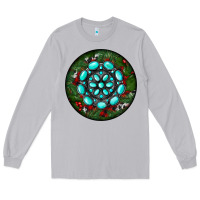 Moon Dust Christmas Round Turquoise Gemstone Long Sleeve Tee - RanaPortraitStore