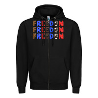 Black 4th of july freedom Zipper Hoodie - HRA Design Shop