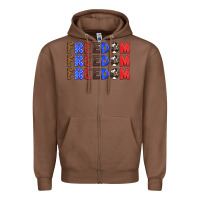 Chestnut 4th of july freedom Zipper Hoodie - HRA Design Shop