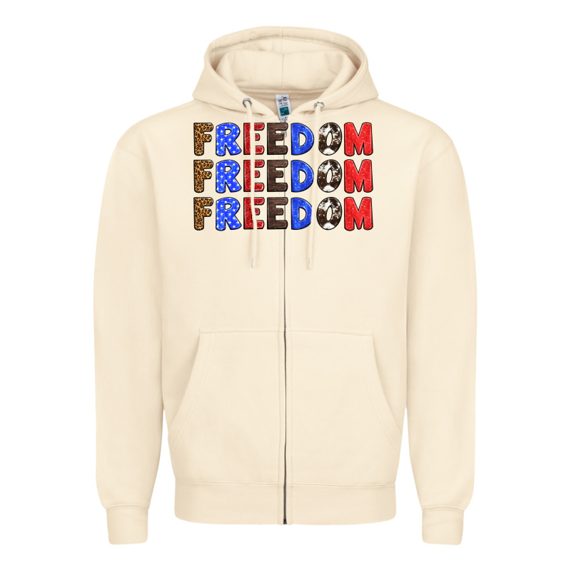 4th Of July Freedom Zipper Hoodie by HRA Design Shop | Teevron