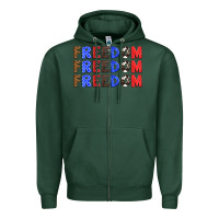Sports Green 4th of july freedom Zipper Hoodie - HRA Design Shop