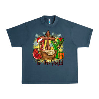 Midnight Navy joy to the world Urban Heavy Tee - Zillion Design Studio