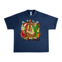 Navy joy to the world Urban Heavy Tee - Zillion Design Studio