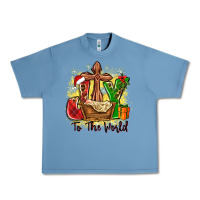 Pebble Blue joy to the world Urban Heavy Tee - Zillion Design Studio