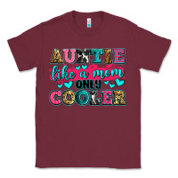 Burgundy auntie like a mom only cooler Classic Tee - Zillion Design Studio