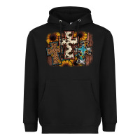Black cross background Heavyweight Hoodie - JahusDesignShop