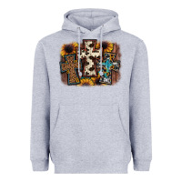 Heather Grey cross background Heavyweight Hoodie - JahusDesignShop
