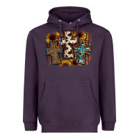 Plum cross background Heavyweight Hoodie - JahusDesignShop