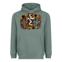 Sage cross background Heavyweight Hoodie - JahusDesignShop