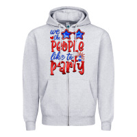Heather Grey we people like the party Zipper Hoodie - HRA Design Shop