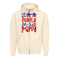 Sandshell we people like the party Zipper Hoodie - HRA Design Shop