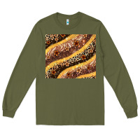 Army Green melanin leopard glitter Long Sleeve Tee - Zillion Design Studio