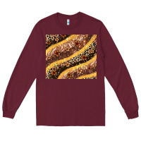 Burgundy melanin leopard glitter Long Sleeve Tee - Zillion Design Studio