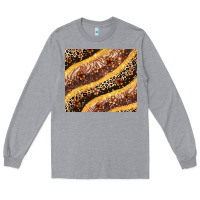 Heather Grey melanin leopard glitter Long Sleeve Tee - Zillion Design Studio