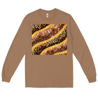 Toasted Coconut melanin leopard glitter Long Sleeve Tee - Zillion Design Studio